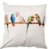 Clayre & Eef Kussenhoes 45x45 Cm Wit Polyester Vierkant Papegaai Sierkussenhoes Kussen -Clayre & Eef 1200x1182 1