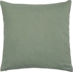 Clayre & Eef Kussenhoes 40x40 Cm Wit Groen Katoen Vierkant Olijftakken Sierkussenhoes Kussen Hoes -Clayre & Eef 1200x1182 3