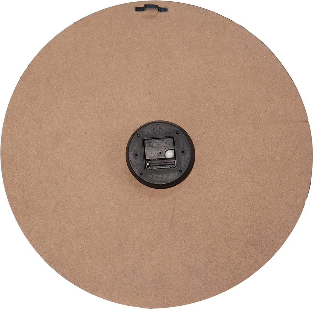 Clayre & Eef Wandklok Ø 58 Cm Wit Bruin MDF Wereldkaart Muurklok Hangklok 4 Clayre & Eef Wandklok Ø 58 Cm Wit Bruin MDF Wereldkaart Muurklok Hangklok - Afbeelding 2