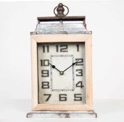 Clayre & Eef Tafelklok 20*34 Cm Grijs Metaal Rechthoek Tafelklokken Binnen Staand Klokje Tafelklokje 12 Clayre & Eef Tafelklok 20*34 Cm Grijs Metaal Rechthoek Tafelklokken Binnen Staand Klokje Tafelklokje -Clayre & Eef 1200x1184 16