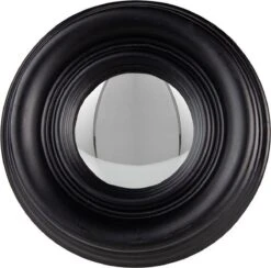 Clayre & Eef Spiegel Ø 21 Cm Zwart Hout Rond Grote Spiegel Wand Spiegel Muur Spiegel -Clayre & Eef 1200x1184 17