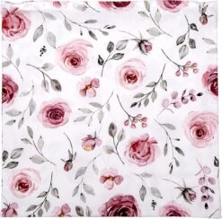 Clayre & Eef Kussenhoes 40x40 Cm Wit Roze Katoen Vierkant Rozen Sierkussenhoes Kussen Hoes -Clayre & Eef 1200x1184 5