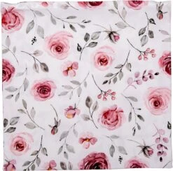 Clayre & Eef Kussenhoes 40x40 Cm Wit Roze Katoen Vierkant Rozen Sierkussenhoes Kussen Hoes -Clayre & Eef 1200x1184 6