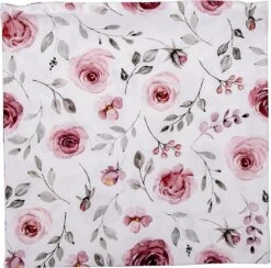 Clayre & Eef Kussenhoes 40x40 Cm Wit Roze Katoen Vierkant Rozen Sierkussenhoes Kussen Hoes -Clayre & Eef 1200x1185 2