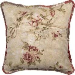 Clayre & Eef Kussenhoes 40x40 Cm Bruin Polyester Vierkant Bloemen Sierkussenhoes Kussen Hoes -Clayre & Eef 1200x1185 8