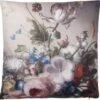 Clayre & Eef Sierkussen 45x45 Cm Beige Roze Synthetisch Vierkant Bloemen Kussenhoes Met Kussenvulling -Clayre & Eef 1200x1187 3