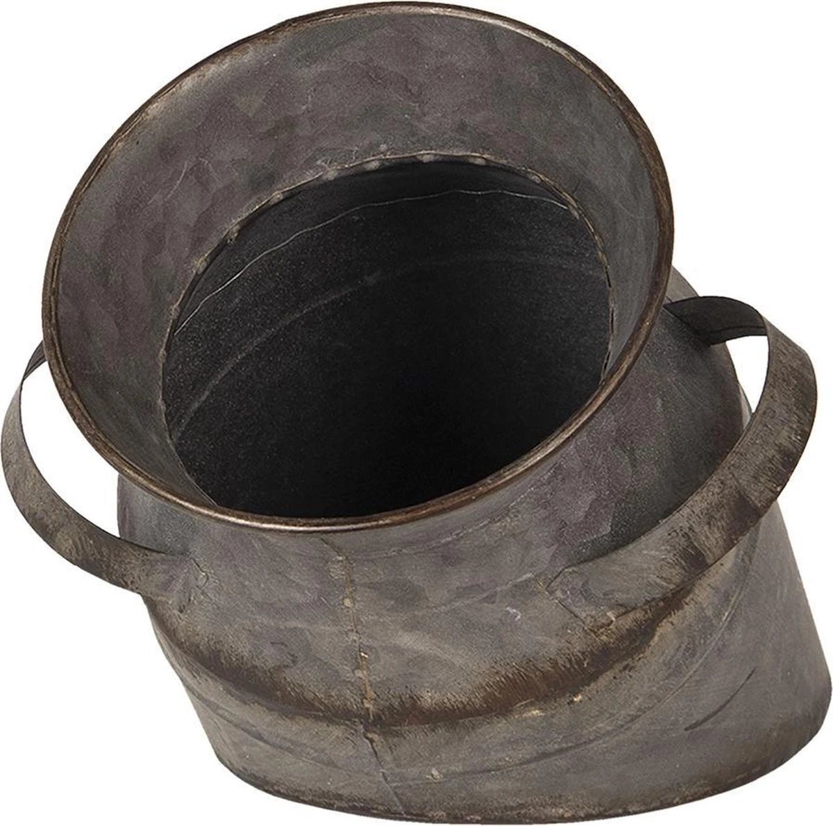 Clayre & Eef Decoratie Melkbus Ø 17x30 Cm Grijs Ijzer Rond Melkkan 5 Clayre & Eef Decoratie Melkbus Ø 17x30 Cm Grijs Ijzer Rond Melkkan - Afbeelding 3