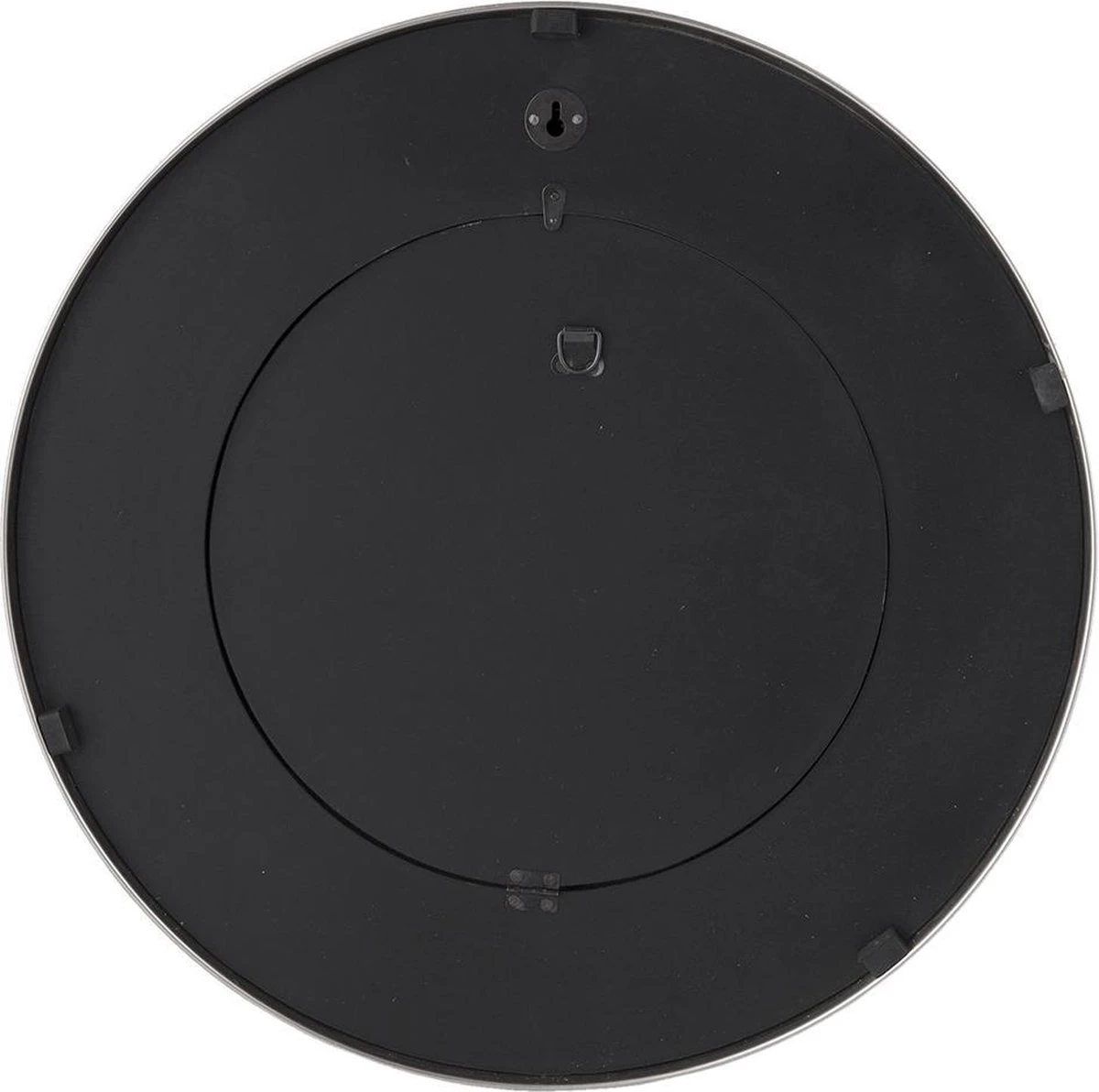 Clayre & Eef Wandklok Ø 48x7 Cm Zilverkleurig Ijzer Glas Rond Muurklok Hangklok Keukenklok 5 Clayre & Eef Wandklok Ø 48x7 Cm Zilverkleurig Ijzer Glas Rond Muurklok Hangklok Keukenklok - Afbeelding 3