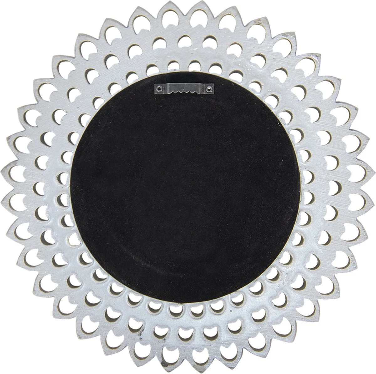 Clayre & Eef Spiegel Ø 27 Cm Zilverkleurig Kunststof Rond Grote Spiegel Wand Spiegel Muur Spiegel 4 Clayre & Eef Spiegel Ø 27 Cm Zilverkleurig Kunststof Rond Grote Spiegel Wand Spiegel Muur Spiegel - Afbeelding 2