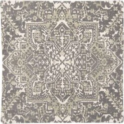 Clayre & Eef Kussenhoes 50x50 Cm Grijs Groen Katoen Vierkant Sierkussenhoes Kussen Hoes -Clayre & Eef 1200x1194 8