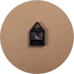 Clayre & Eef Wandklok Ø 34 Cm Beige MDF Rond Wereldkaart Muurklok Hangklok Keukenklok -Clayre & Eef 1200x1196 14