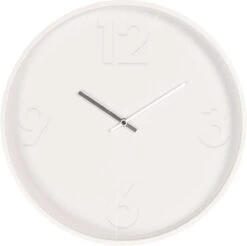 Clayre & Eef Wandklok Ø 40 Cm Wit Hout Metaal Rond Muurklok Hangklok Keukenklok -Clayre & Eef 1200x1197 13