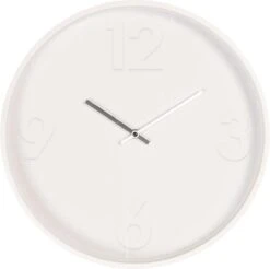 Clayre & Eef Wandklok Ø 40 Cm Wit Hout Metaal Rond Muurklok Hangklok Keukenklok -Clayre & Eef 1200x1197 14