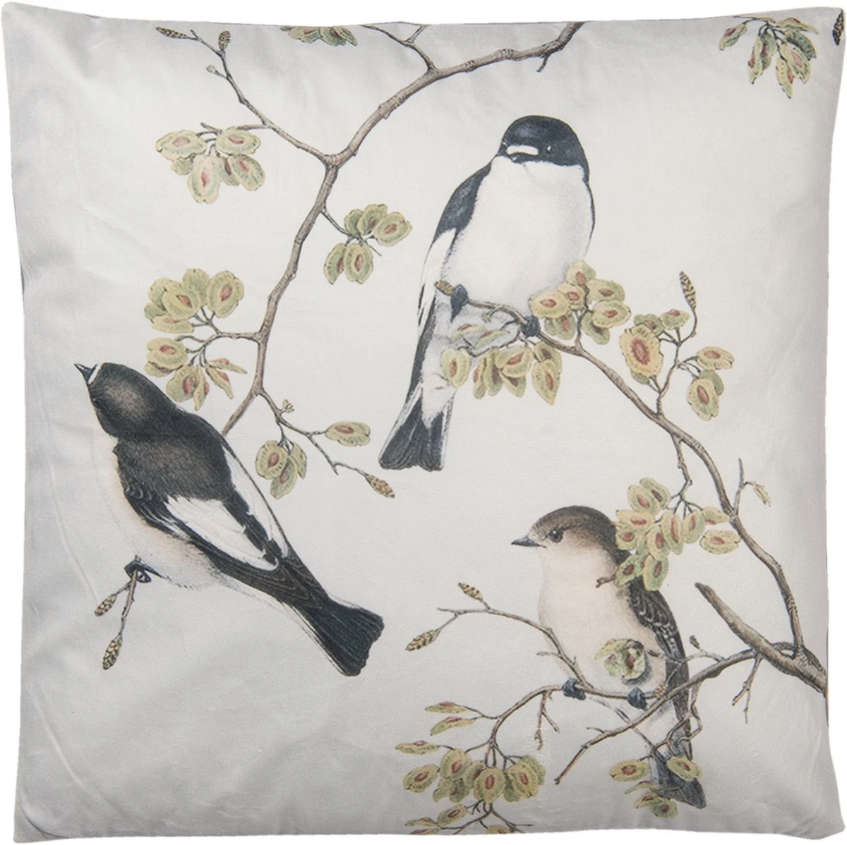 Clayre & Eef Sierkussen 45x45 Cm Wit Zwart Synthetisch Vierkant Kussenhoes Met Kussenvulling 8 Clayre & Eef Sierkussen 45x45 Cm Wit Zwart Synthetisch Vierkant Kussenhoes Met Kussenvulling - Afbeelding 6