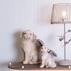 Clayre & Eef Beeld Paard 28x12x43 Cm Grijs Kunststof Woonaccessoires Beeld Decoratie Decoratieve Accessoires -Clayre & Eef 1200x1200 10