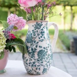 Clayre & Eef Decoratieve Schenkkan 1300 Ml Groen Keramiek Rond Bladeren Waterkan Schenkkan Vaas 11 Clayre & Eef Decoratieve Schenkkan 1300 Ml Groen Keramiek Rond Bladeren Waterkan Schenkkan Vaas -Clayre & Eef 1200x1200 11