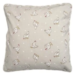 Clayre & Eef Kussenhoes 40x40 Cm Beige Katoen Vierkant Kippen Sierkussenhoes Kussen Hoes 7 Clayre & Eef Kussenhoes 40x40 Cm Beige Katoen Vierkant Kippen Sierkussenhoes Kussen Hoes -Clayre & Eef 1200x1200 123