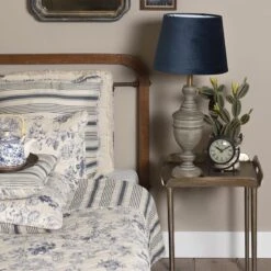 Clayre & Eef Kussenhoes 40x40 Cm Blauw Beige Polyester Vierkant Bloemen Sierkussenhoes Kussen Hoes -Clayre & Eef 1200x1200 146