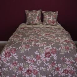 Clayre & Eef Kussenhoes 40x40 Cm Bruin Polyester Vierkant Bloemen Sierkussenhoes Kussen Hoes -Clayre & Eef 1200x1200 152