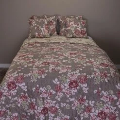 Clayre & Eef Kussenhoes 40x40 Cm Bruin Polyester Vierkant Bloemen Sierkussenhoes Kussen Hoes -Clayre & Eef 1200x1200 153