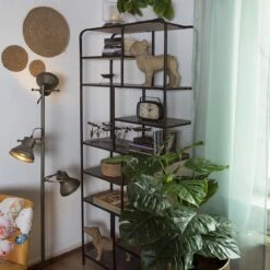 Clayre & Eef Tafelklok 20x5x15 Cm Bruin Metaal Rechthoek Radio Tafelklokken Binnen Staand Klokje Tafelklokje -Clayre & Eef 1200x1200 190