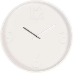 Clayre & Eef Wandklok Ø 40 Cm Wit Hout Metaal Rond Muurklok Hangklok Keukenklok -Clayre & Eef 1200x1200 281