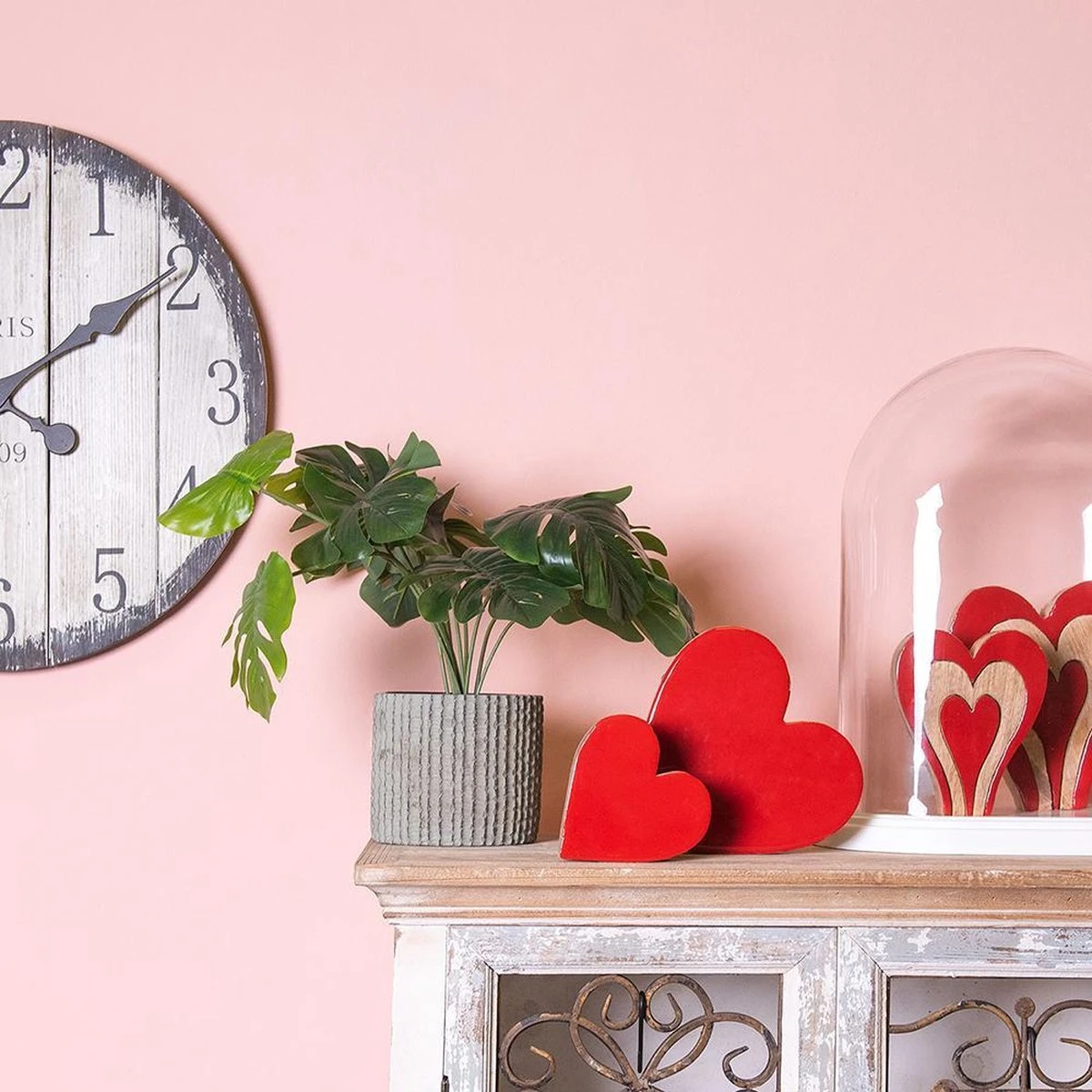 Clayre & Eef Wandklok Ø 80cm Wit Hout Kunststof Rond Muurklok Hangklok Keukenklok 5 Clayre & Eef Wandklok Ø 80cm Wit Hout Kunststof Rond Muurklok Hangklok Keukenklok - Afbeelding 3