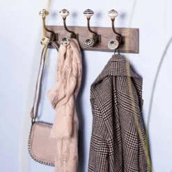 Clayre & Eef Wandkapstok 4 Haken 45x10x18 Cm Wit Hout Ijzer Decoratieve Kapstok 12 Clayre & Eef Wandkapstok 4 Haken 45x10x18 Cm Wit Hout Ijzer Decoratieve Kapstok -Clayre & Eef 1200x1200 311