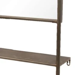 Clayre & Eef Spiegel 40x100 Cm Koperkleurig Ijzer Hout Rechthoek Grote Spiegel Wand Spiegel Muur Spiegel -Clayre & Eef 1200x1200 336