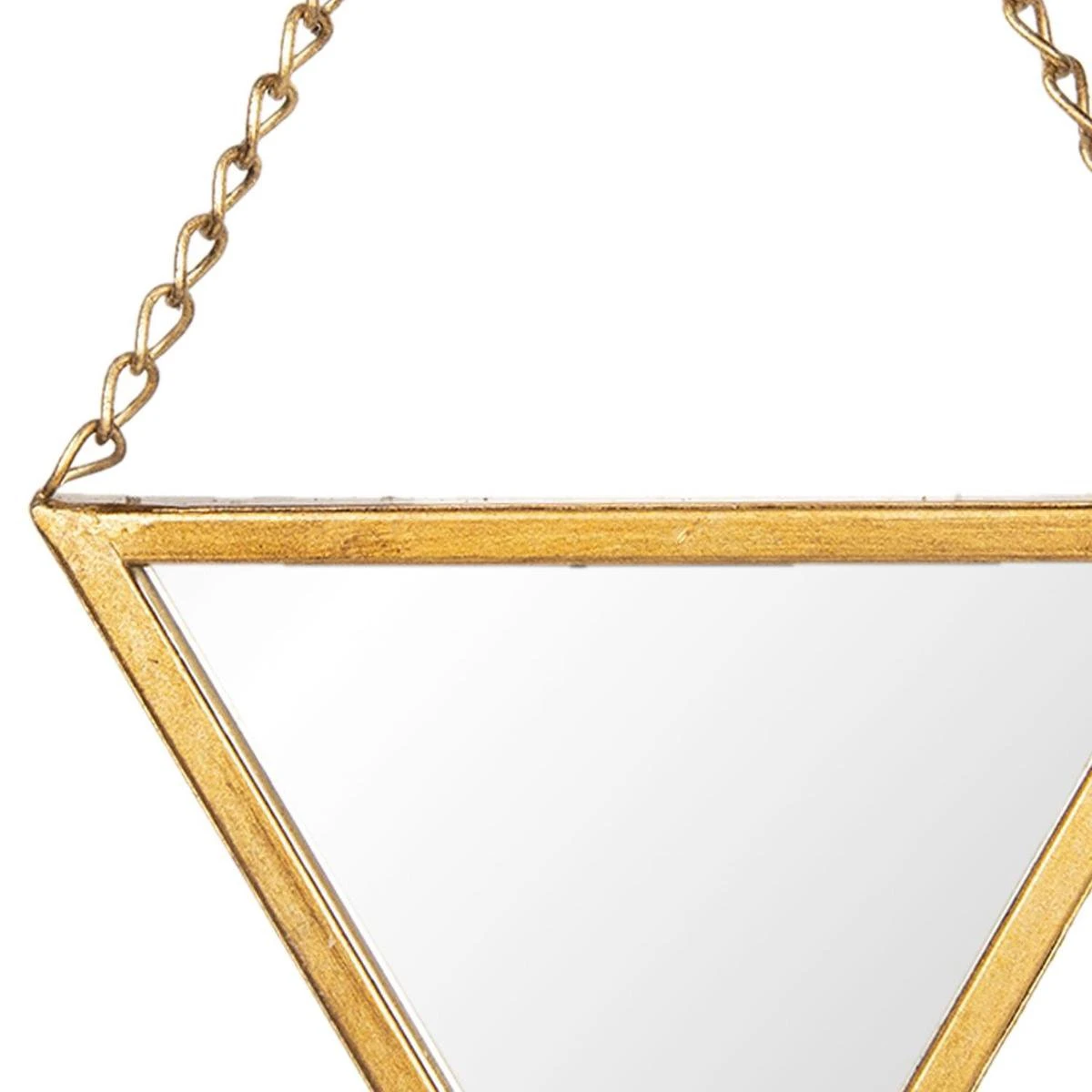 Clayre & Eef Spiegel 22*23 Cm Goudkleurig Metaal Grote Spiegel Wand Spiegel Wand Spiegel 4 Clayre & Eef Spiegel 22*23 Cm Goudkleurig Metaal Grote Spiegel Wand Spiegel Wand Spiegel - Afbeelding 2