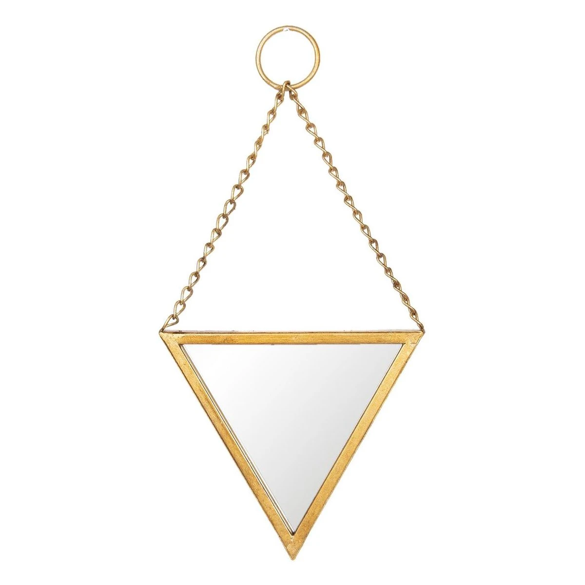 Clayre & Eef Spiegel 22*23 Cm Goudkleurig Metaal Grote Spiegel Wand Spiegel Wand Spiegel 5 Clayre & Eef Spiegel 22*23 Cm Goudkleurig Metaal Grote Spiegel Wand Spiegel Wand Spiegel - Afbeelding 3