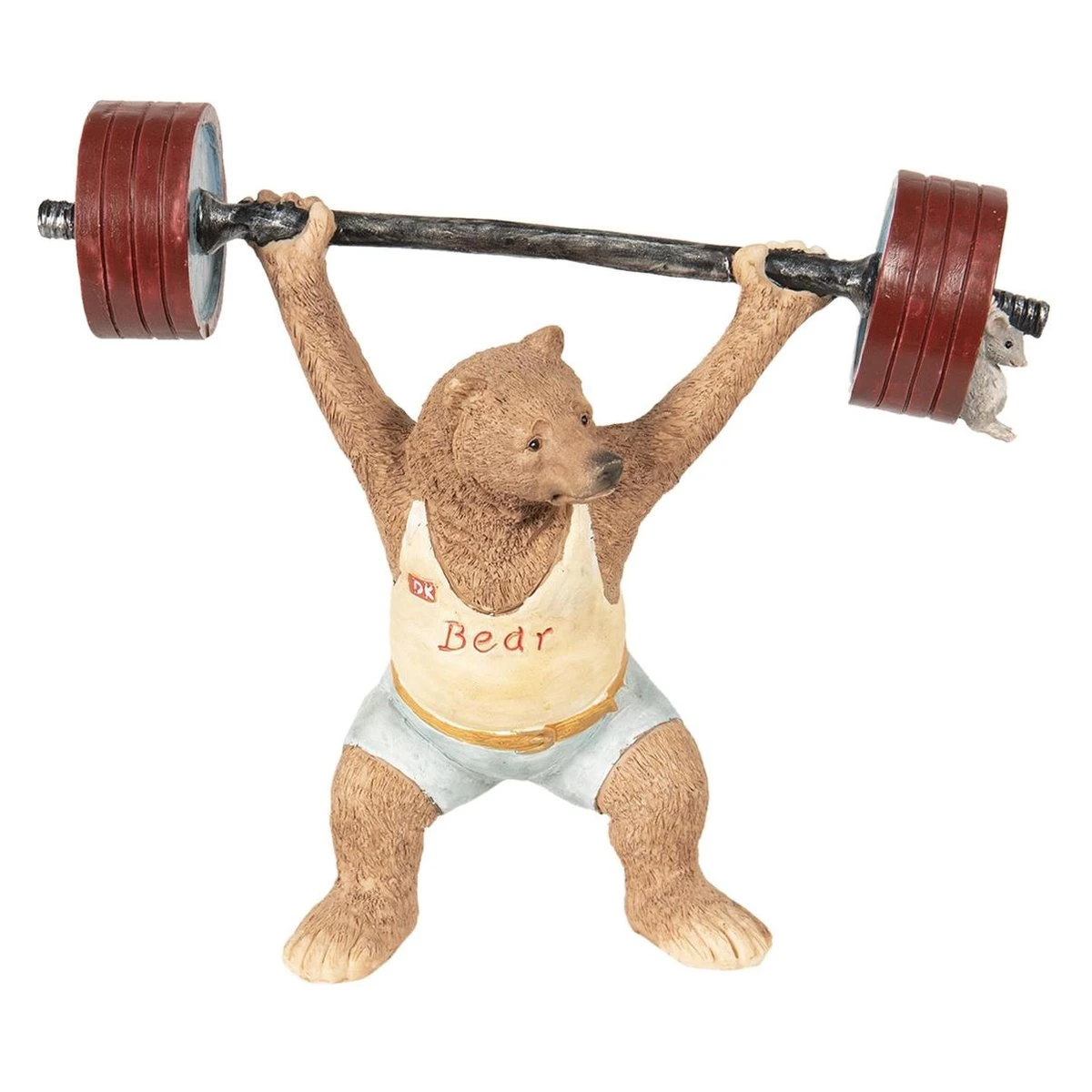 Clayre & Eef Decoratie Beeld Beer 21*9*18 Cm Bruin Kunststof Decoratief Figuur Decoratieve Accessoires Woonaccessoires 6 Clayre & Eef Decoratie Beeld Beer 21*9*18 Cm Bruin Kunststof Decoratief Figuur Decoratieve Accessoires Woonaccessoires - Afbeelding 4