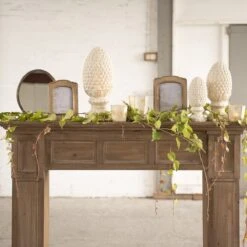 Clayre & Eef Beeld Dennenappel Ø 13x31 Cm Beige Steen Kerstdecoratie Beeld Decoratie Decoratieve Accessoires -Clayre & Eef 1200x1200 8