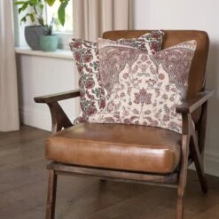 Clayre & Eef Kussenhoes 50x50 Cm Roze Blauw Katoen Vierkant Sierkussenhoes Kussen Hoes -Clayre & Eef 1200x1200 87