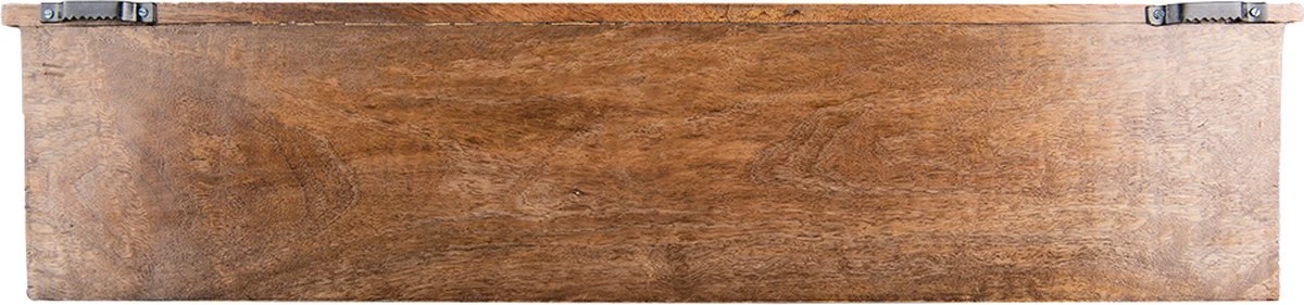 Clayre & Eef Wandkapstok 6 Haken 69x12x17 Cm Bruin Wit Hout Ijzer 4 Clayre & Eef Wandkapstok 6 Haken 69x12x17 Cm Bruin Wit Hout Ijzer - Afbeelding 2