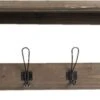 Clayre & Eef Wandkapstok 4 Haken 100x24x30 Cm Bruin Hout Rechthoek Decoratieve Kapstok -Clayre & Eef 1200x329 1