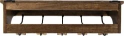 Clayre & Eef Wandkapstok 5 Haken 70x17x17 Cm Bruin Hout Ijzer Kapstok Met Plank 9 Clayre & Eef Wandkapstok 5 Haken 70x17x17 Cm Bruin Hout Ijzer Kapstok Met Plank -Clayre & Eef 1200x349
