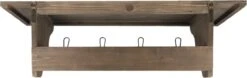 Clayre & Eef Wandkapstok 4 Haken 100x24x30 Cm Bruin Hout Rechthoek Decoratieve Kapstok -Clayre & Eef 1200x377 1