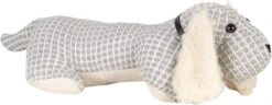 Clayre & Eef Deurstopper Hond 36x15x24 Cm Grijs Polyester Deurklem Deurwig -Clayre & Eef 1200x468 1