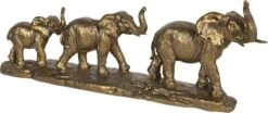 Clayre & Eef Beeld Olifant 45x9x17 Cm Goudkleurig Kunststof Woonaccessoires Beeld Decoratie Decoratieve Accessoires -Clayre & Eef 1200x504 1