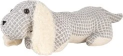 Clayre & Eef Deurstopper Hond 36x15x24 Cm Grijs Polyester Deurklem Deurwig -Clayre & Eef 1200x547