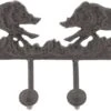 Clayre & Eef Wandkapstok 4 Haken 41x7x20 Cm Bruin Ijzer Zwijnen -Clayre & Eef 1200x578 1
