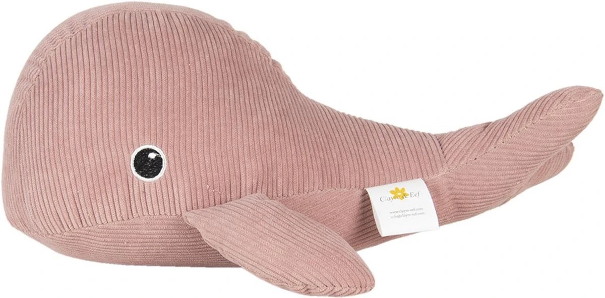 Clayre & Eef Deurstopper Walvis 37x34x15 Cm Roze Polyester Deurklem Deurwig 6 Clayre & Eef Deurstopper Walvis 37x34x15 Cm Roze Polyester Deurklem Deurwig - Afbeelding 4