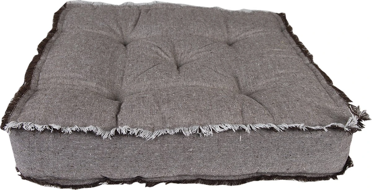 Clayre & Eef Stoelkussen Foam 45x45 Cm Bruin Katoen Zitkussen Tuinkussen Tuinstoelkussen 4 Clayre & Eef Stoelkussen Foam 45x45 Cm Bruin Katoen Zitkussen Tuinkussen Tuinstoelkussen - Afbeelding 2