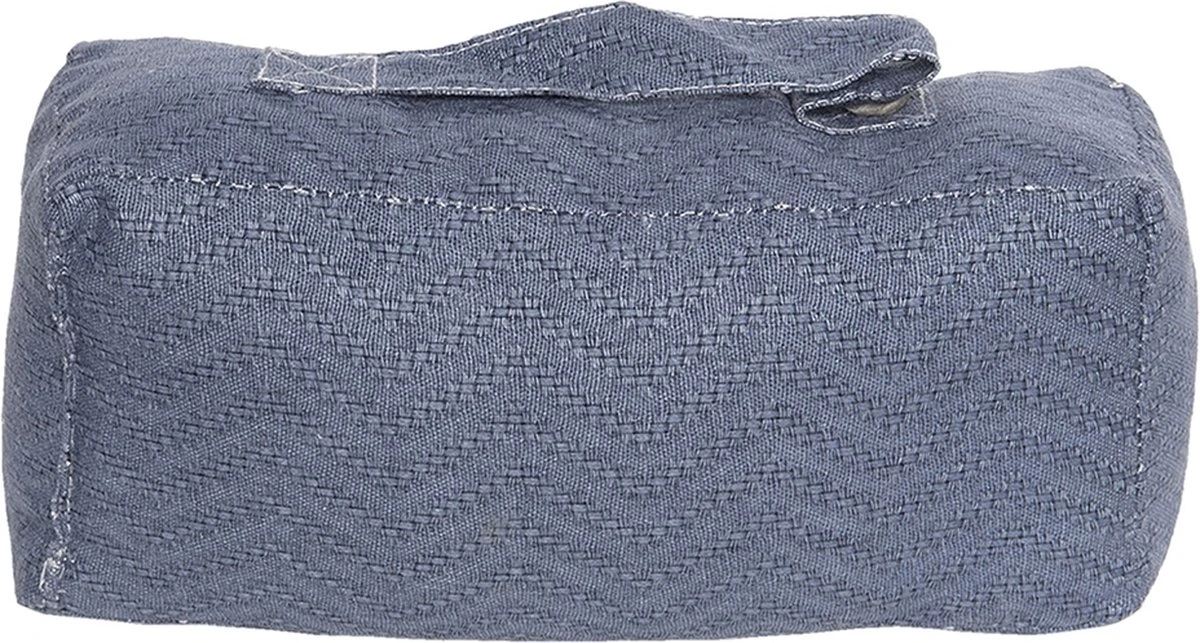 Clayre & Eef Deurstopper DT0286 24*9*11 Cm Blauw Polyester Rechthoek 5 Clayre & Eef Deurstopper DT0286 24*9*11 Cm Blauw Polyester Rechthoek - Afbeelding 3