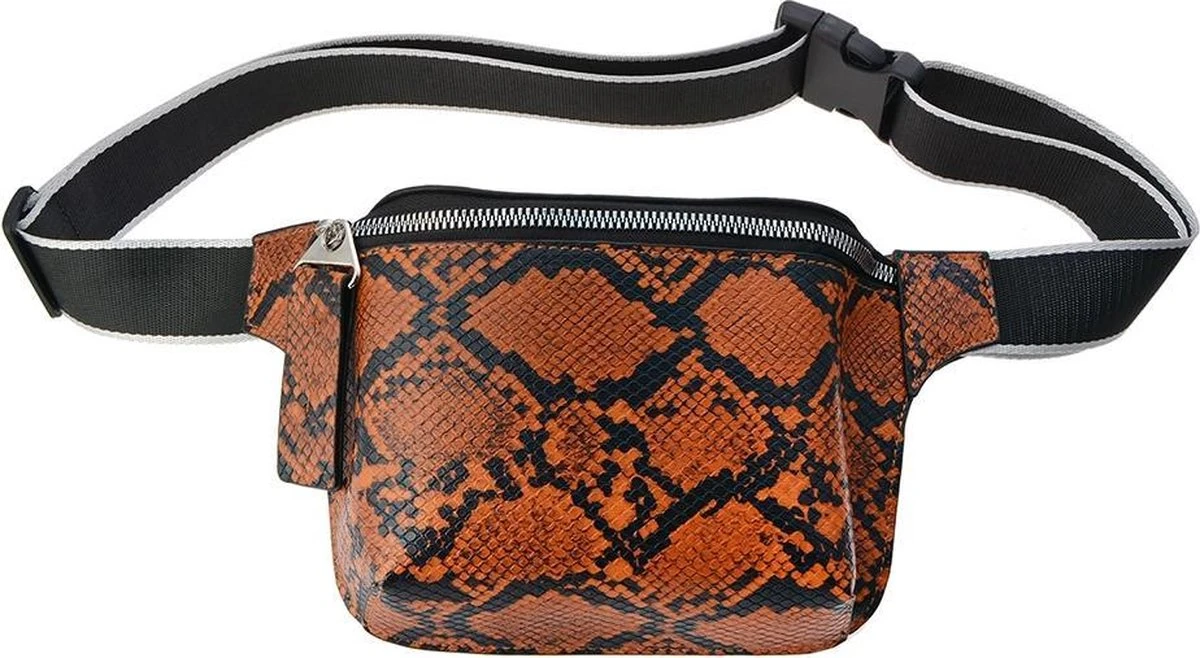 Juleeze Heuptasje Dames Bruin Kunstleer Vierkant Slangenleer Heuptas Fanny Pack Buideltasje 3 Juleeze Heuptasje Dames Bruin Kunstleer Vierkant Slangenleer Heuptas Fanny Pack Buideltasje