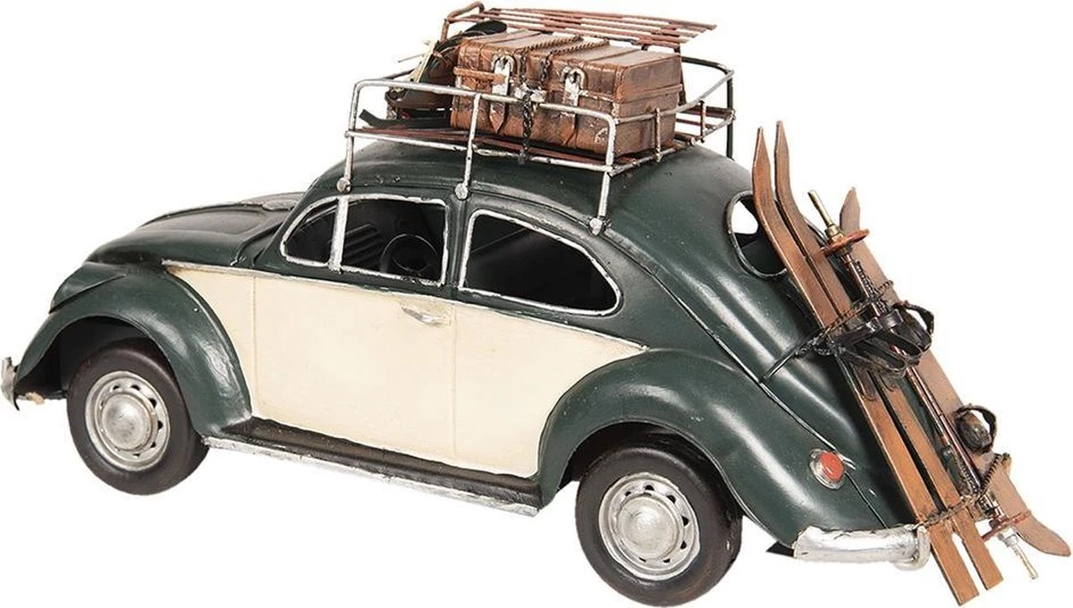 Clayre & Eef Modelauto Volkswagen Kever Licentie Auto 36*12*16 Cm Groen Metaal Miniatuur VW Kever 4 Clayre & Eef Modelauto Volkswagen Kever Licentie Auto 36*12*16 Cm Groen Metaal Miniatuur VW Kever - Afbeelding 2