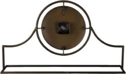 Clayre & Eef Tafelklok 58x33 Cm Koperkleurig Ijzer Glas Tafelklokken Binnen Staand Klokje Tafelklokje -Clayre & Eef 1200x703