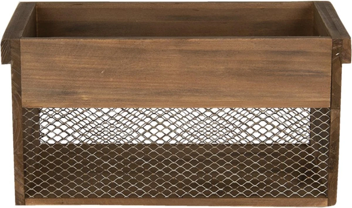Clayre & Eef Opbergdoos Bruin Hout Rechthoek Opbergbox 11 Clayre & Eef Opbergdoos Bruin Hout Rechthoek Opbergbox - Afbeelding 9
