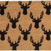 Clayre & Eef Deurmat 75x45 Cm Bruin Kokosvezel Rubber Rechthoek Eland Mat Schoonloopmat Doormat -Clayre & Eef 1200x721 2